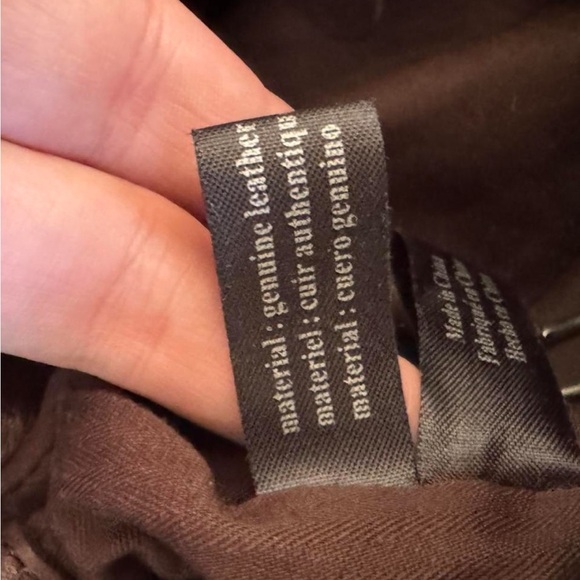 Kenneth Cole NY Brown Leather Shoulder Bag Y2K - Picture 5 of 9